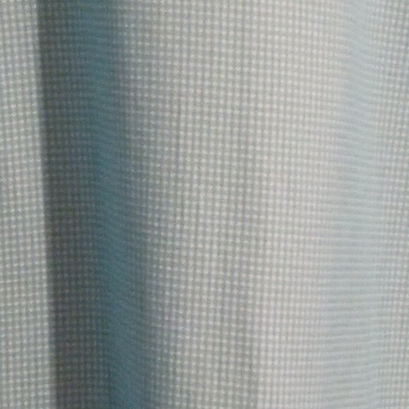 C. Allen Men's Turquoise Checked Regular Fit Long Sleeve Dress Shirts 16.5 - Picture 5 of 5